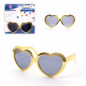 Lunettes coeur doré