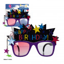 Lunettes joyeux anniversaire noires et étoiles