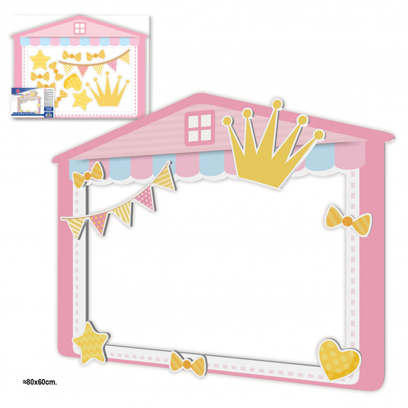 Photocall Casita Rosa avec Couronne