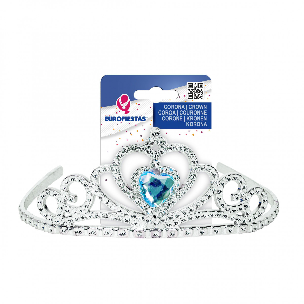 Couronne diamant cœur bleu