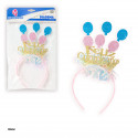 Diadème Joyeux Anniversaire avec Paillettes Accessoire Amusant pour Fêtes