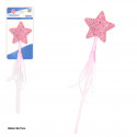 Bâton étoile pailleté rose