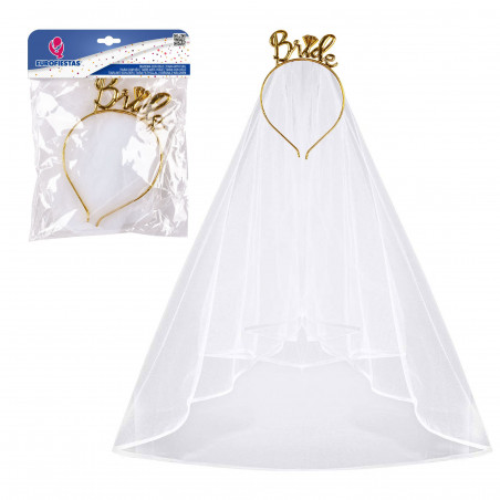 Voile d'enterrement de vie de jeune fille de la mariée
