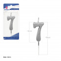 Bougie argent n° 7