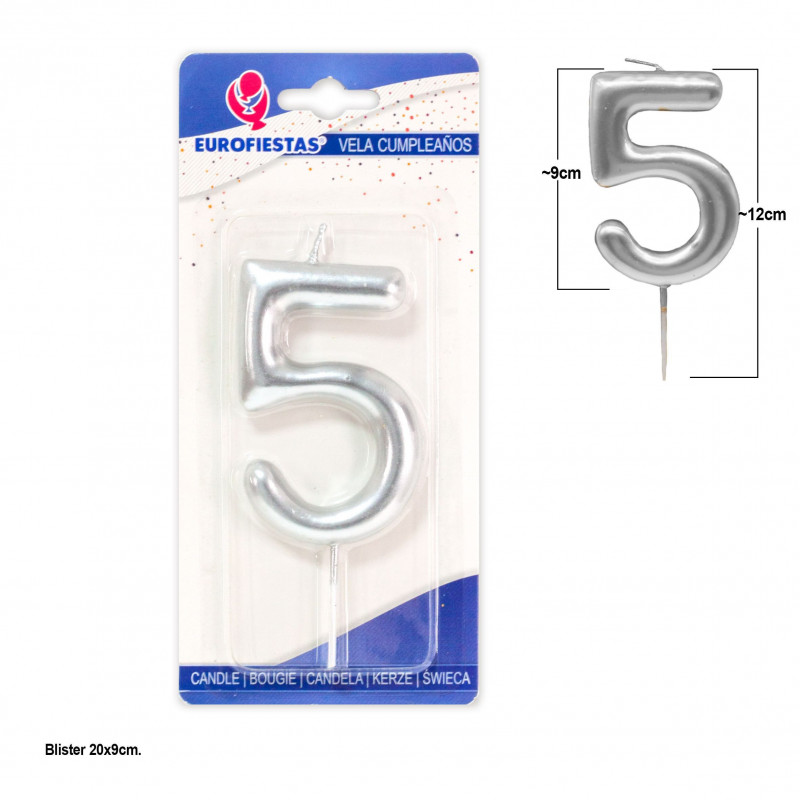Bougie numéro 5 pour les décorations