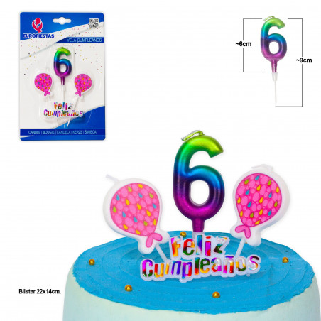 Nuances de bougies joyeux anniversaire n°6