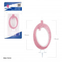 Bougie pailletée rose 0