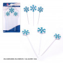 3 bougies flocon de neige