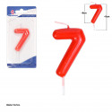 Bougie bénite rouge n° 7
