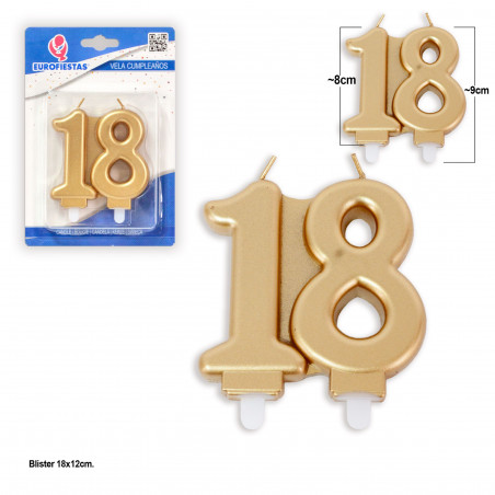 Bougie bloc 18 or