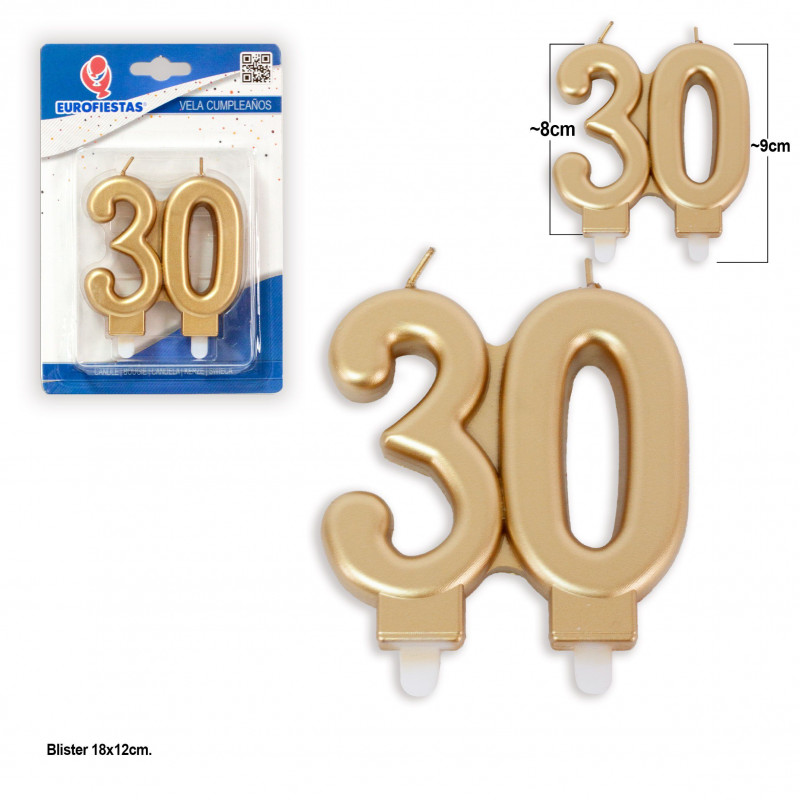 Bougie bloc d'or 30
