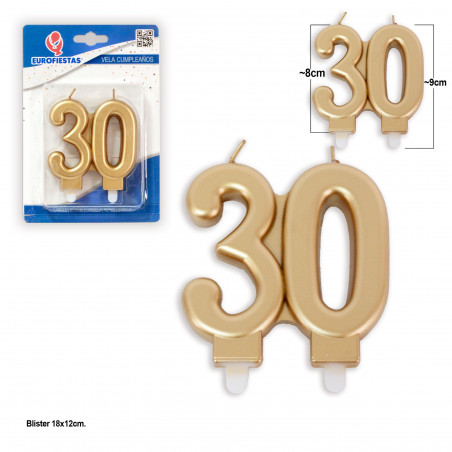 Bougie bloc d'or 30
