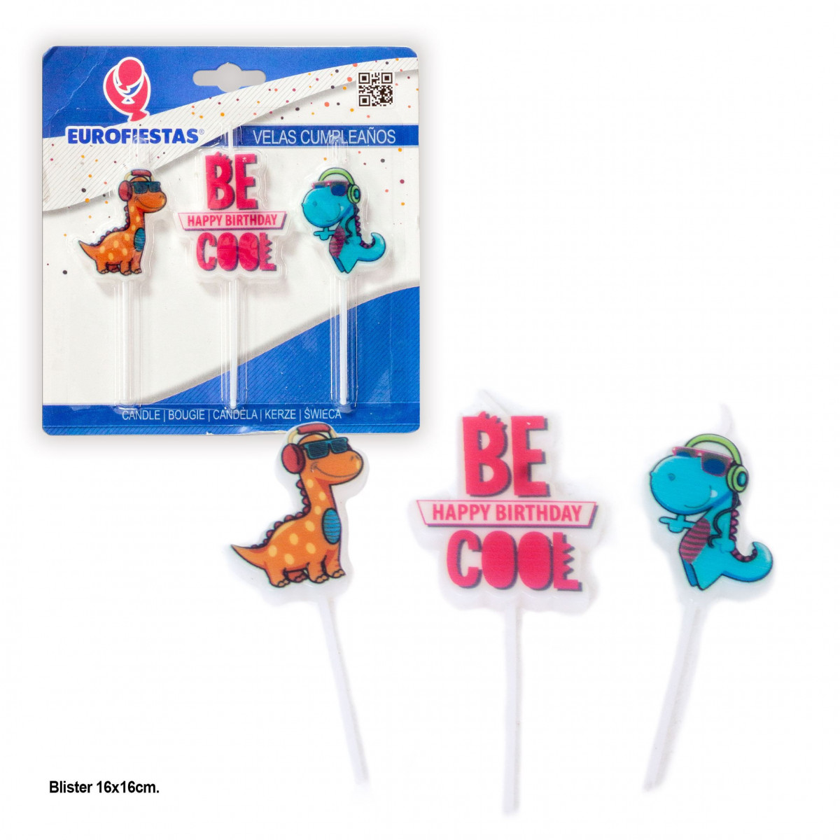 Soyez cool dinosaures 3 bougie