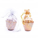 Coffret or et argent pour cadeau