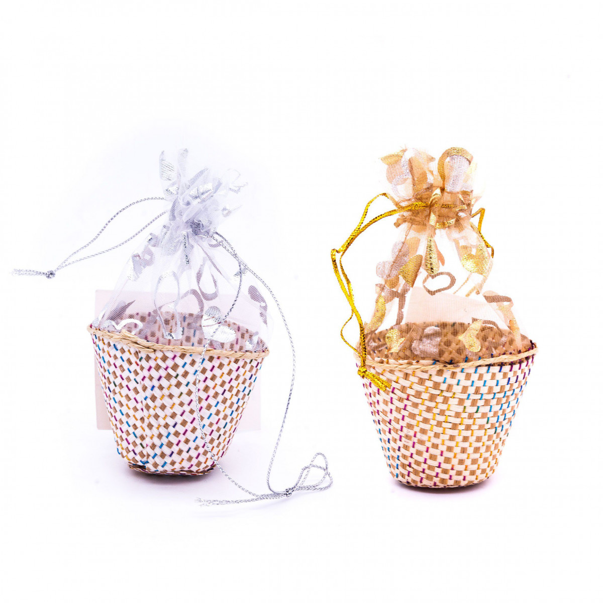 Coffret or et argent pour cadeau