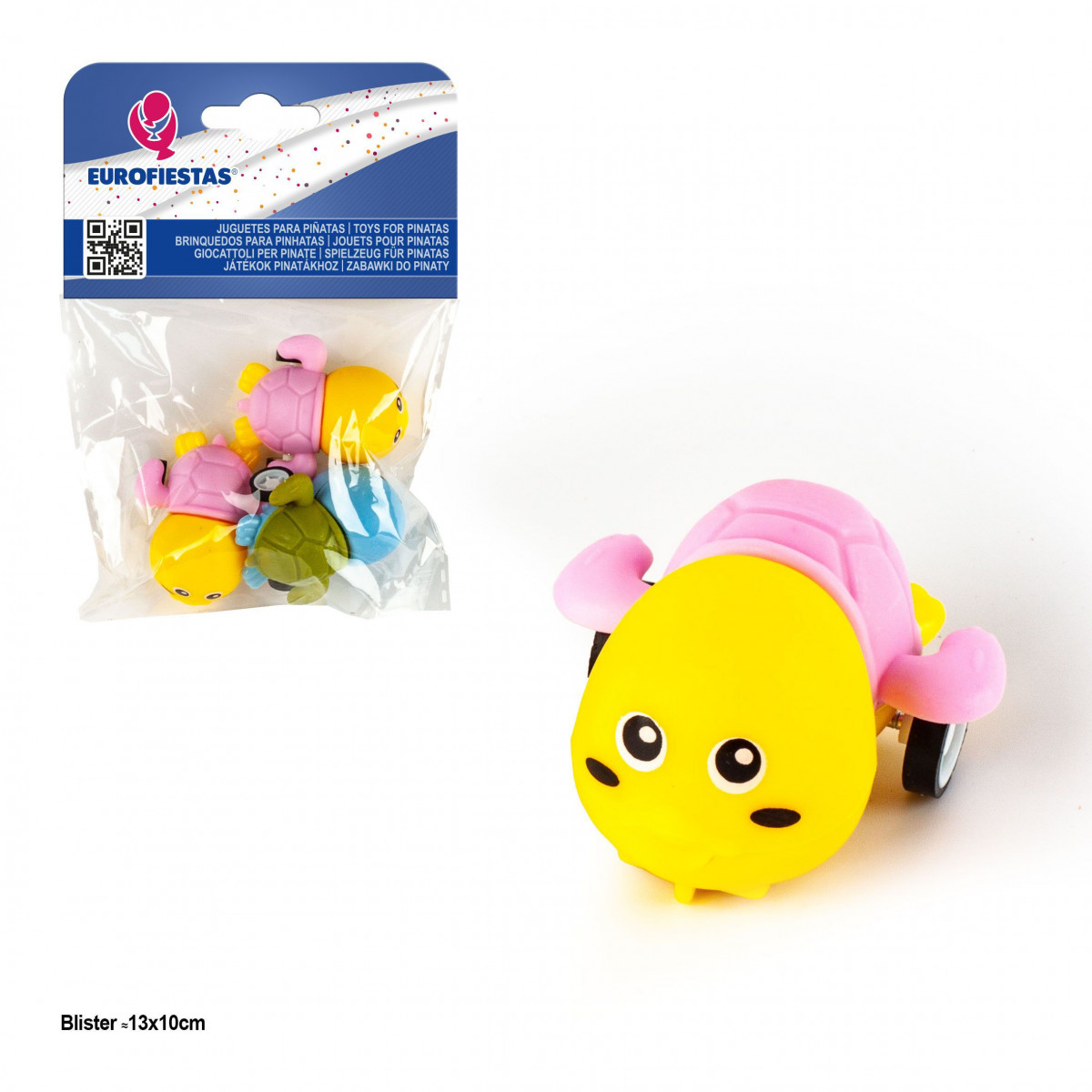 Jouet pour piñata tortue avec roues 3pcs