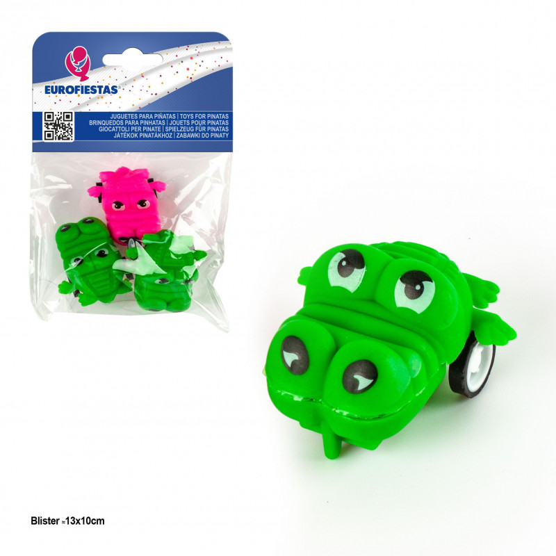 Jouet pour piñata tête de dragon avec roues 3pcs