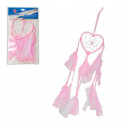 Attrape-rêves cœur 42 cm couleurs assorties