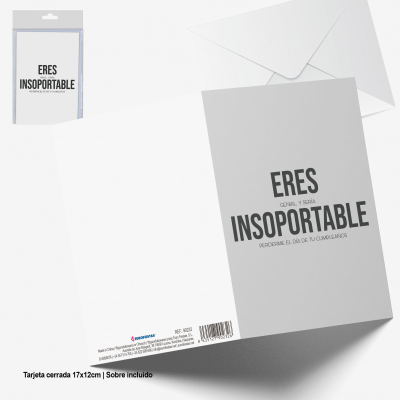 Carte de voeux tu es insupportable