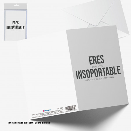 Carte de voeux tu es insupportable