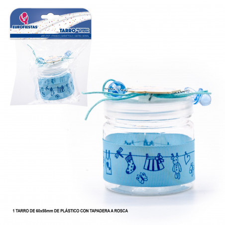 Pot à linge bleu bébé