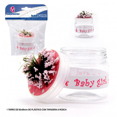 Pot rose bébé fille