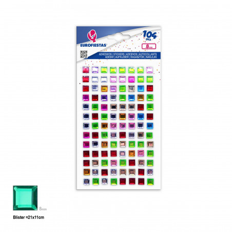 105 carrés adhésifs couleur peq
