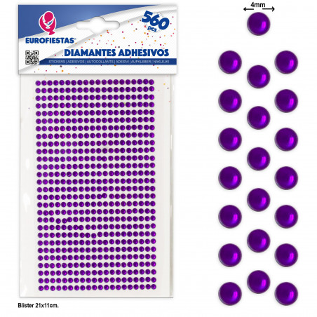 560 petits diamants adhésifs violes