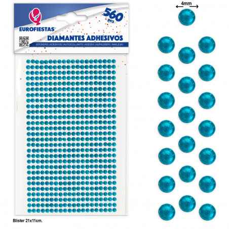 diamants adhésifs turquoises