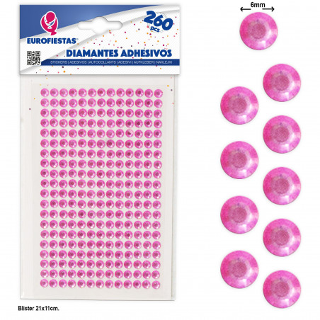 Diamants autocollants roses, douceur et éclat pour vos créations