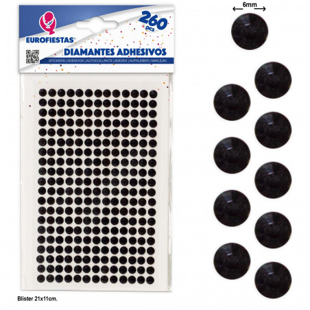 Diamants adhésifs noirs, distinction et style pour vos créations