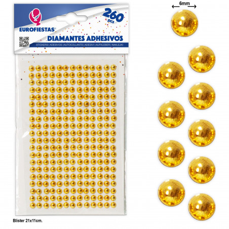 Diamants adhésifs plaqué or, élégance et sophistication pour vos décorations
