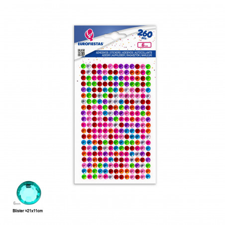 Diamants autocollants de couleurs assorties, éclat multicolore pour vos créations