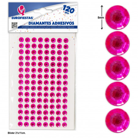Diamants autocollants fuchsia, éclat vibrant pour toute occasion