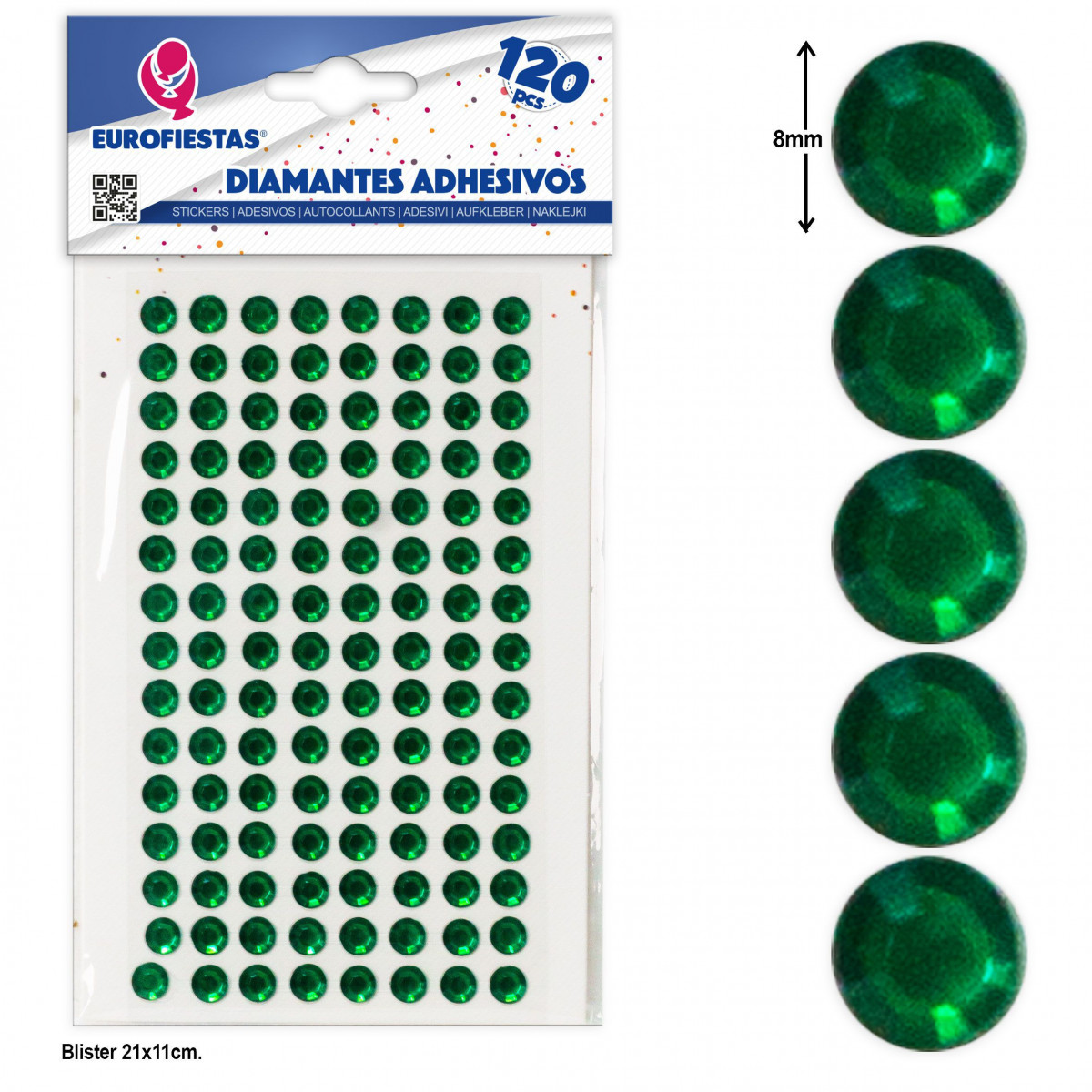 Des diamants adhésifs verts pour donner vie à vos décorations