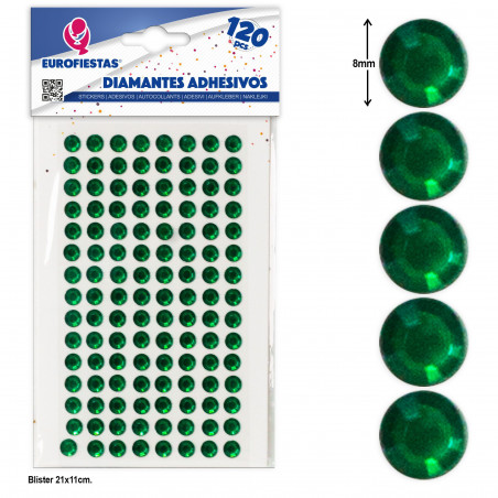 Des diamants adhésifs verts pour donner vie à vos décorations