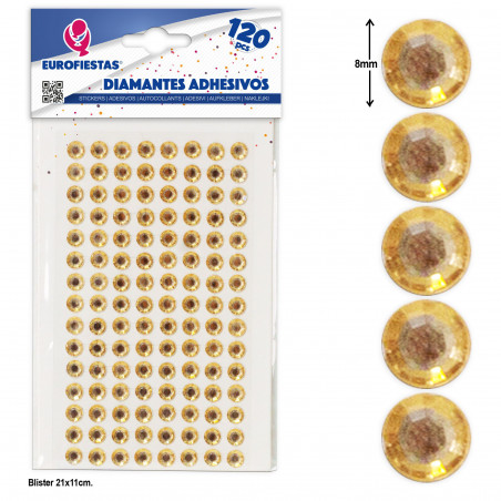 Diamants adhésifs couleur champagne, brillance et élégance pour vos créations