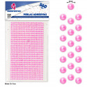 Perles adhésives fuchsia pour le scrapbooking, paquet de 560 unités