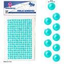Perles adhésives bleues pour décoration, lot de 260 unités