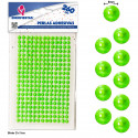 Perles adhésives vertes pour décoration, pack de 260 unités
