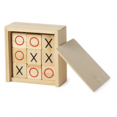 Tic-tac-toe dans un coffret cadeau de mariage personnalisé