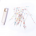 Coffret mikado personnalisé avec autocollant de baptême