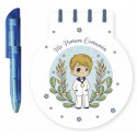 Carnet avec stylo pour la communion des garçons