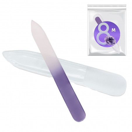 Lime en cristal pour ongles couleur lilas avec adhésif personnalisable comme cadeau pour la journée de la femme travailleuse