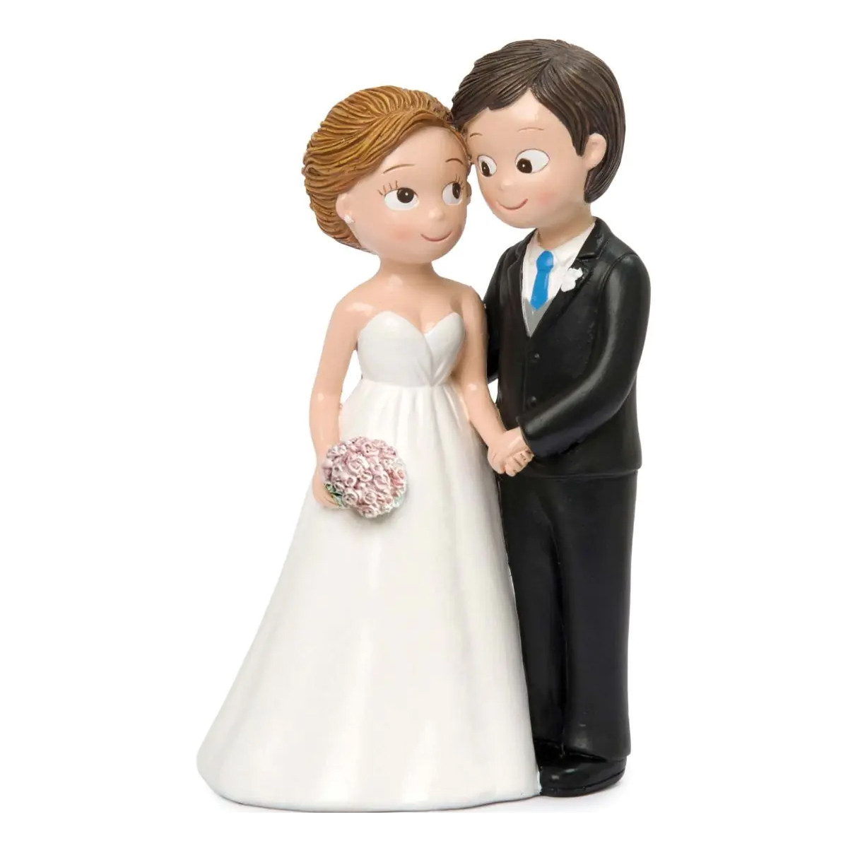 Figure de gâteau de mariage, mariés affectueux