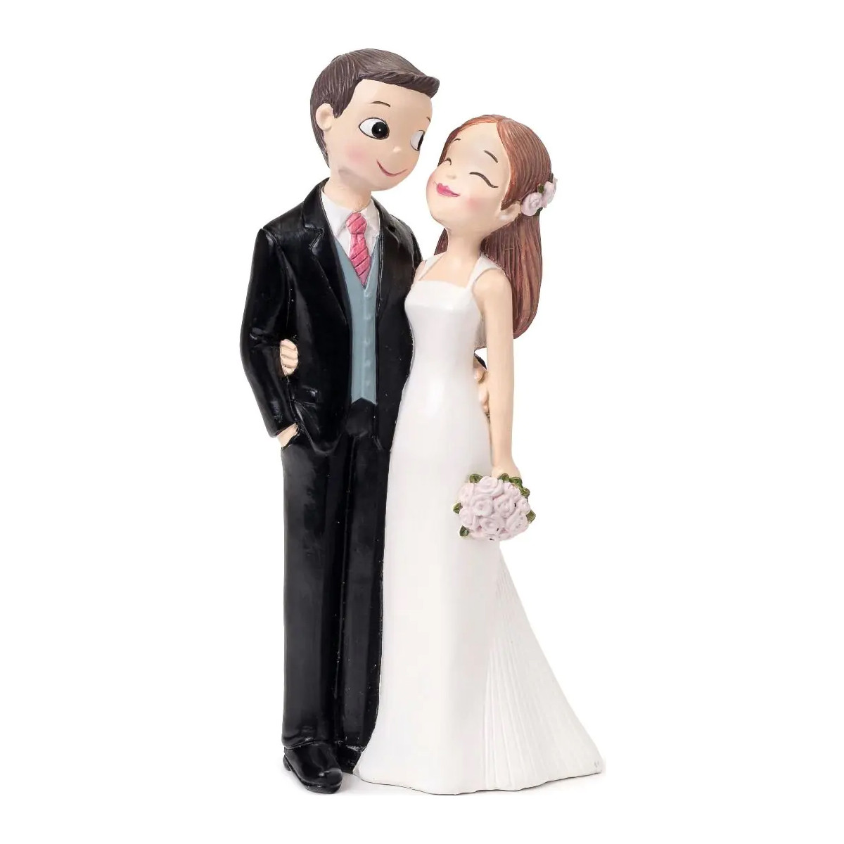 Figurine de gâteau de mariage des mariés aimants