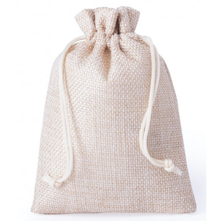 Bracelet chapelet en bois dans un sachet rustique