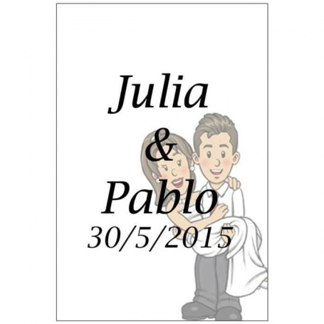 Etiquettes Adhesives Vin Will & Grace Mariage