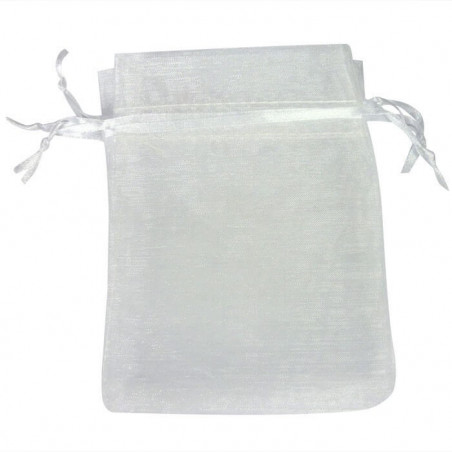 Miroir en bois avec autocollant de communion personnalisé dans un sachet en organza