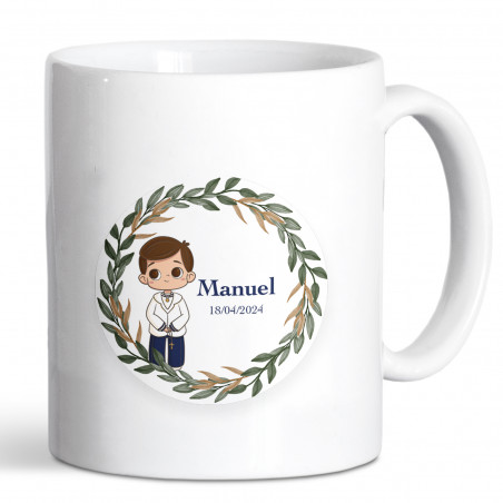 Mug personnalisé pour un cadeau de communion pour un garçon